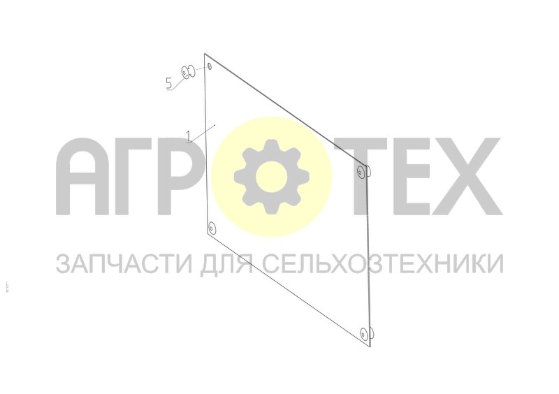 Чертеж Установка таблички паспортной (181.22.10.050)